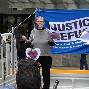 Sr Brigid addresses “Walk for Justice & fair go for Refugees”
