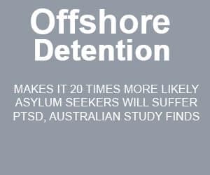 Offshore detention makes it 20 times more likely asylum seekers will suffer PTSD, Australian study finds